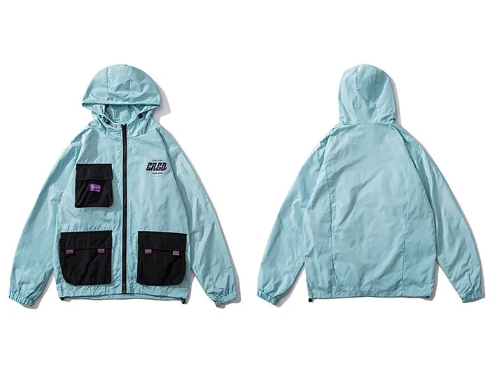 "CRGD" Veste Coupe Vent Violet Streetwear - URB1™