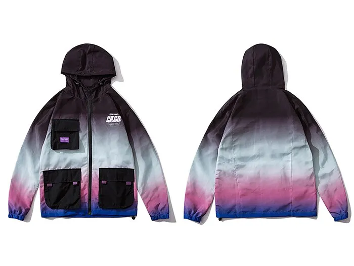 "CRGD" Veste Coupe Vent Violet Streetwear - URB1™