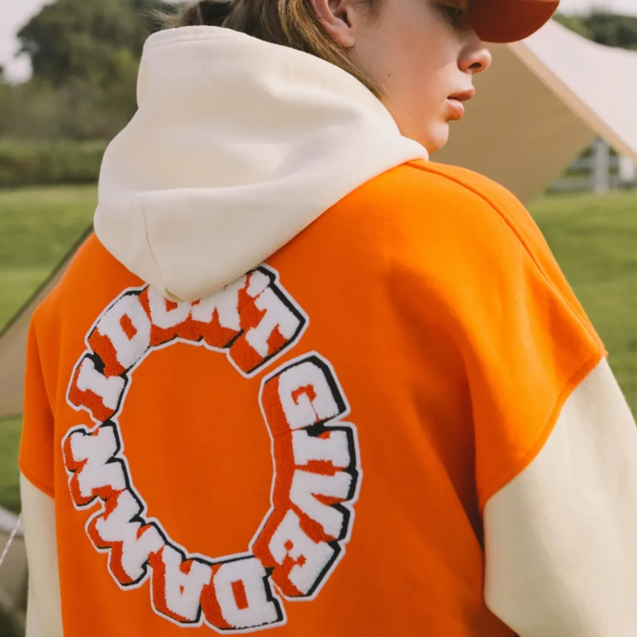 "DAMN" Veste Bombers Baseball Orange - URB1™