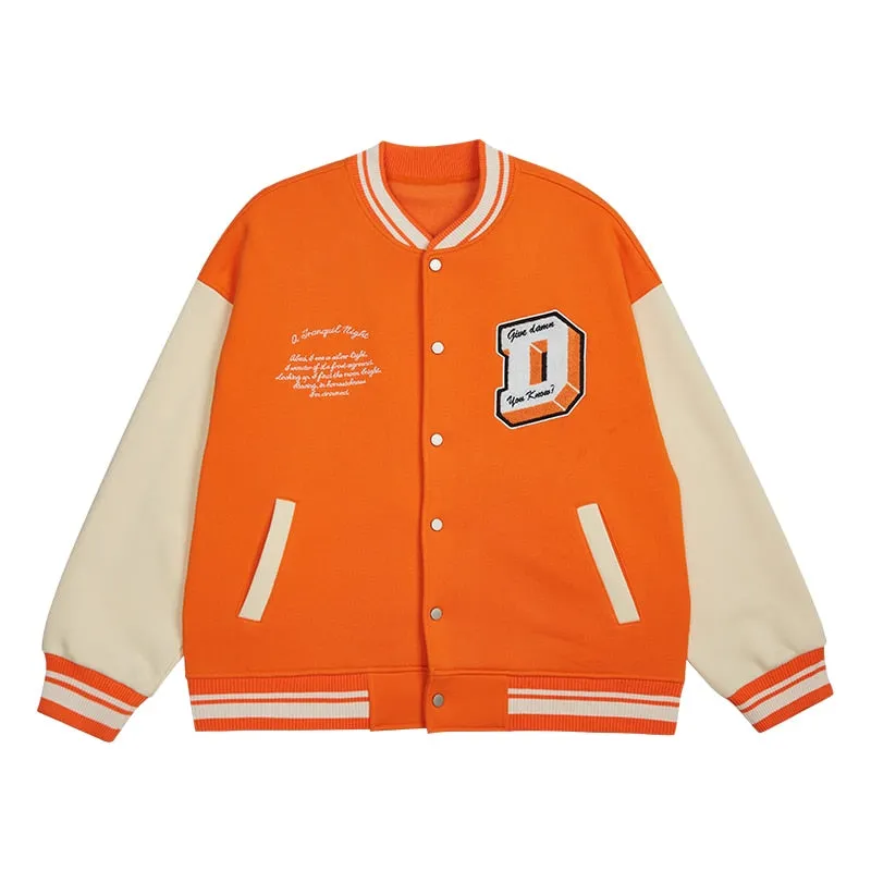 "DAMN" Veste Bombers Baseball Orange - URB1™