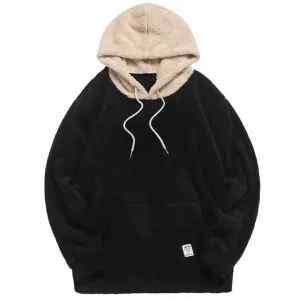 "DESIGN" Sweat-shirt Beige Hoodie à capuche Molletonné - URB1™