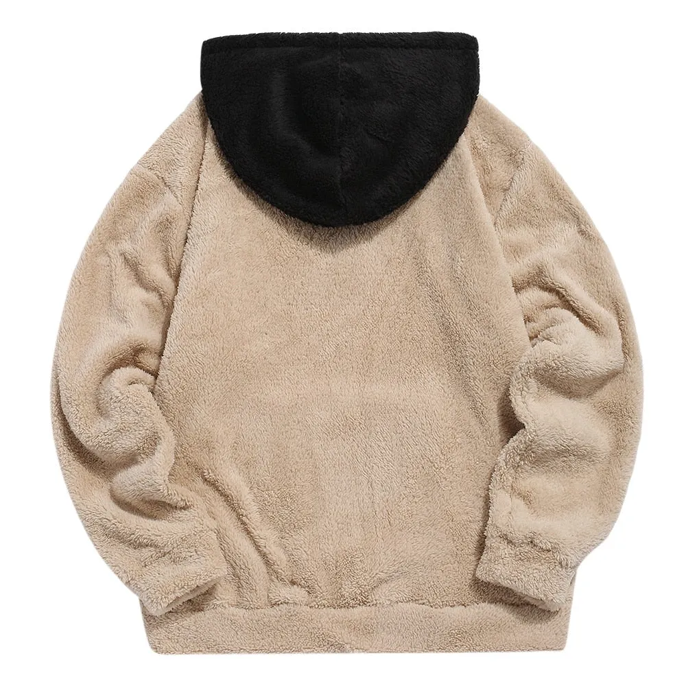 "DESIGN" Sweat-shirt Beige Hoodie à capuche Molletonné - URB1™