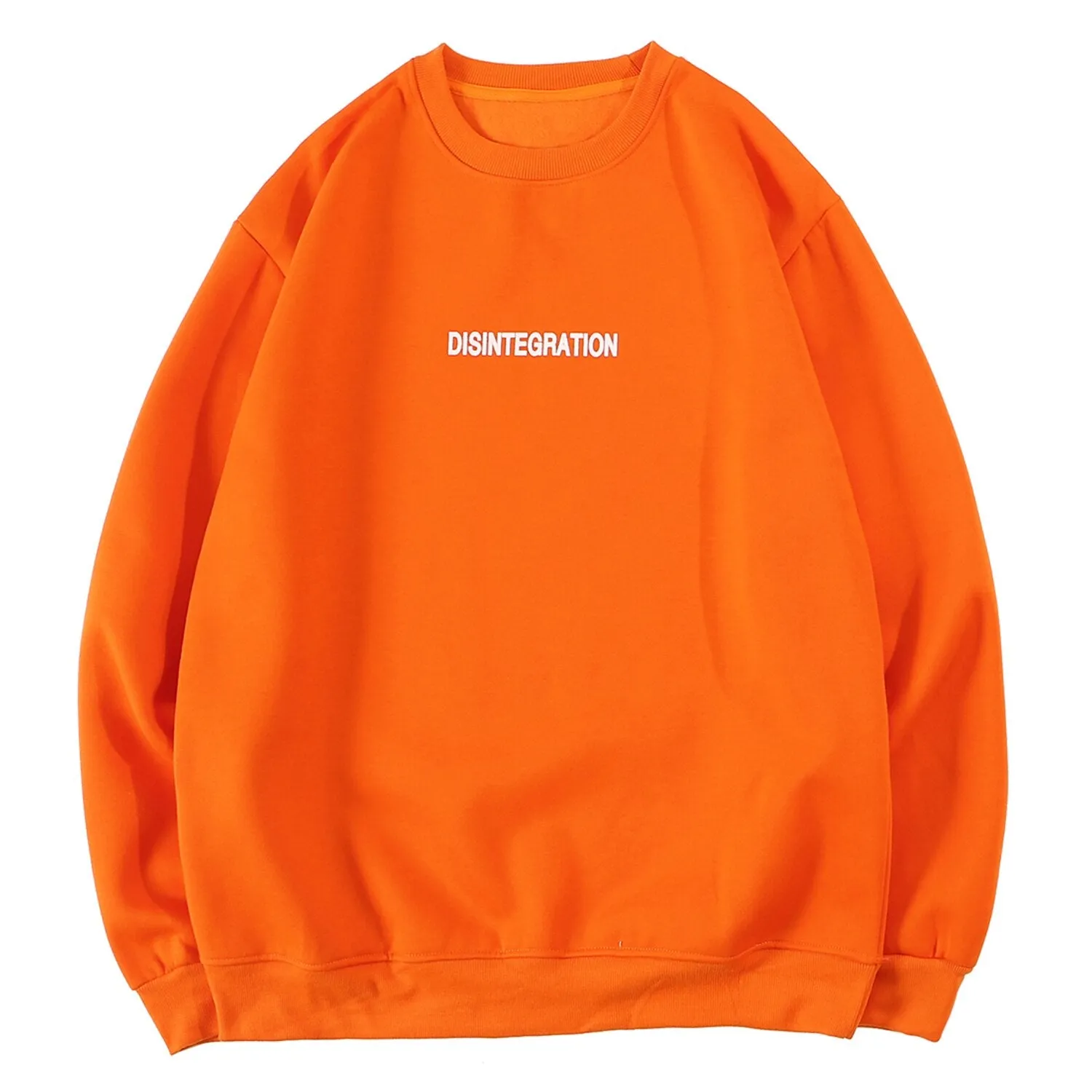"DISINTEGRATION" Sweatshirt Crewneck Orange - URB1™