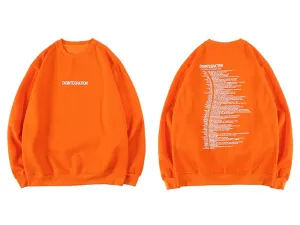 "DISINTEGRATION" Sweatshirt Crewneck Orange - URB1™