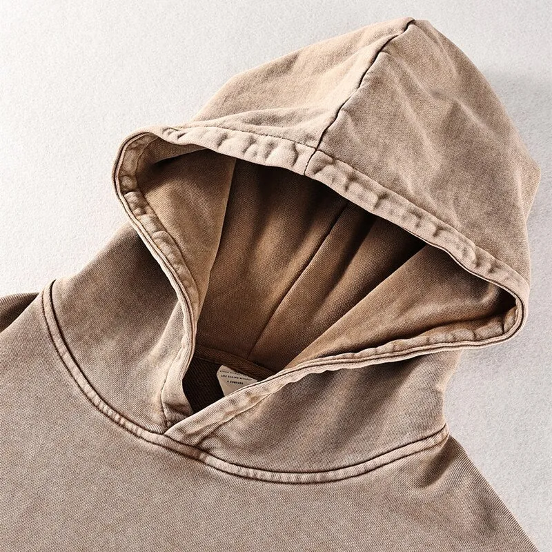 "DLVD" Sweat-shirt Hoodie à capuche Délavé Gris - URB1™