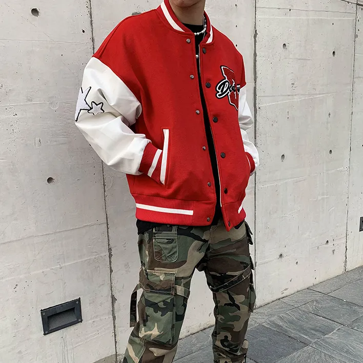 "DONT" Veste Bombers Versity Jacket Noir - URB1™