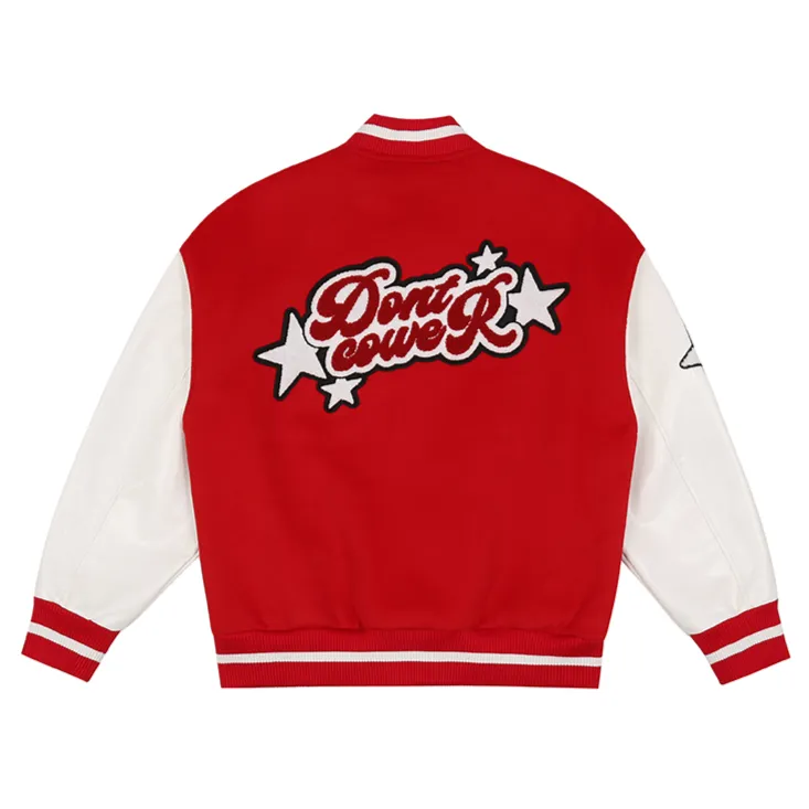 "DONT" Veste Bombers Versity Jacket Noir - URB1™