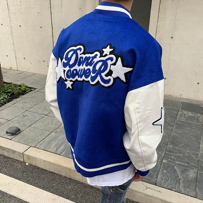 "DONT" Veste Bombers Versity Jacket Noir - URB1™