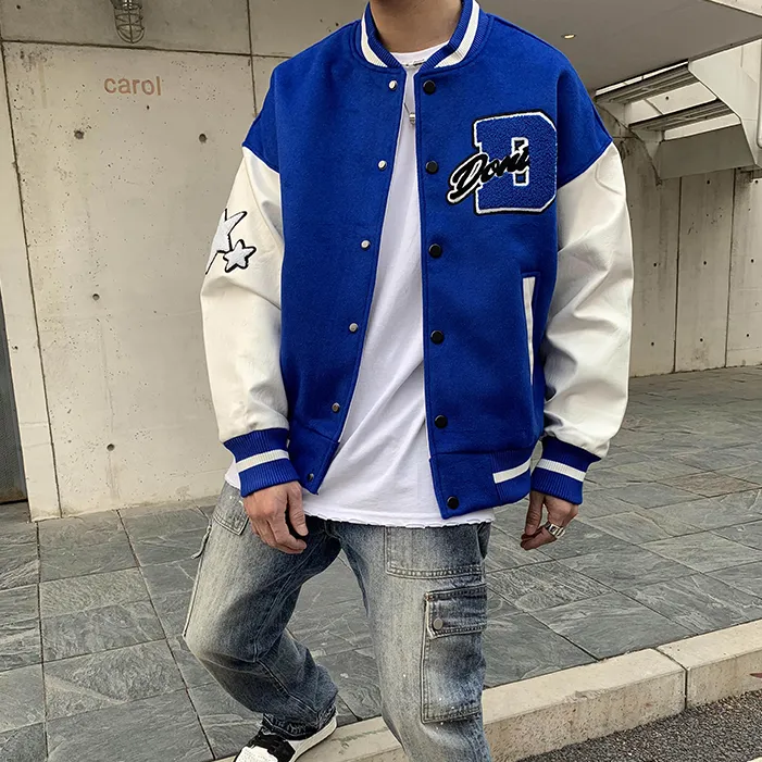 "DONT" Veste Bombers Versity Jacket Rouge - URB1™