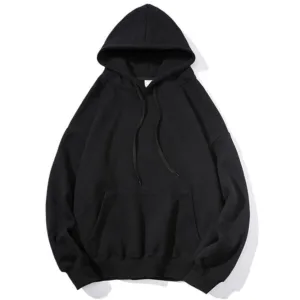 "ESSENTIAL" Sweatshirt Noir Hoodie à Capuche - URB1™