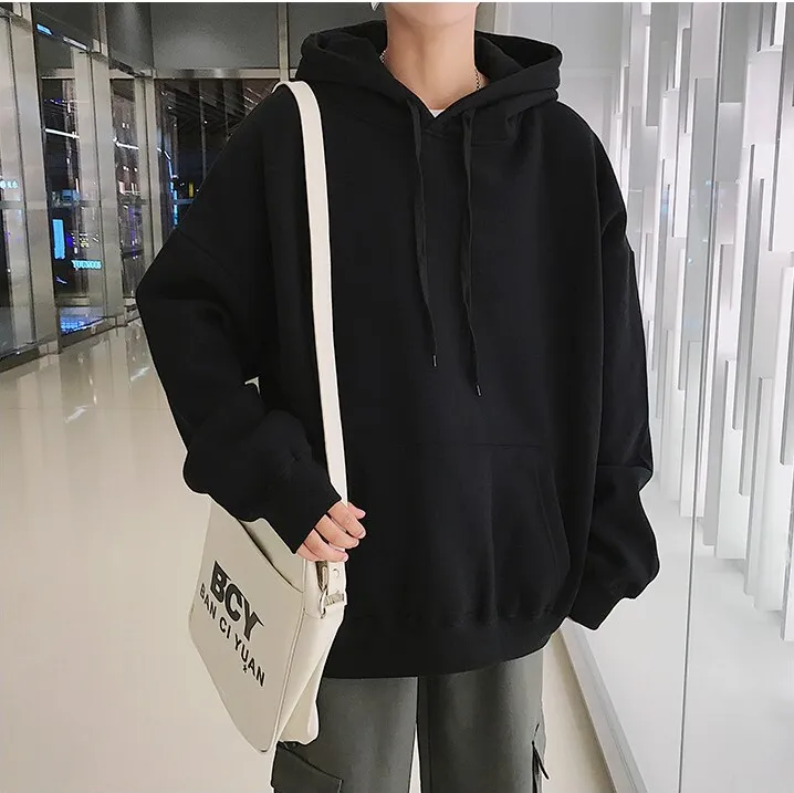"ESSENTIAL" Sweatshirt Noir Hoodie à Capuche - URB1™