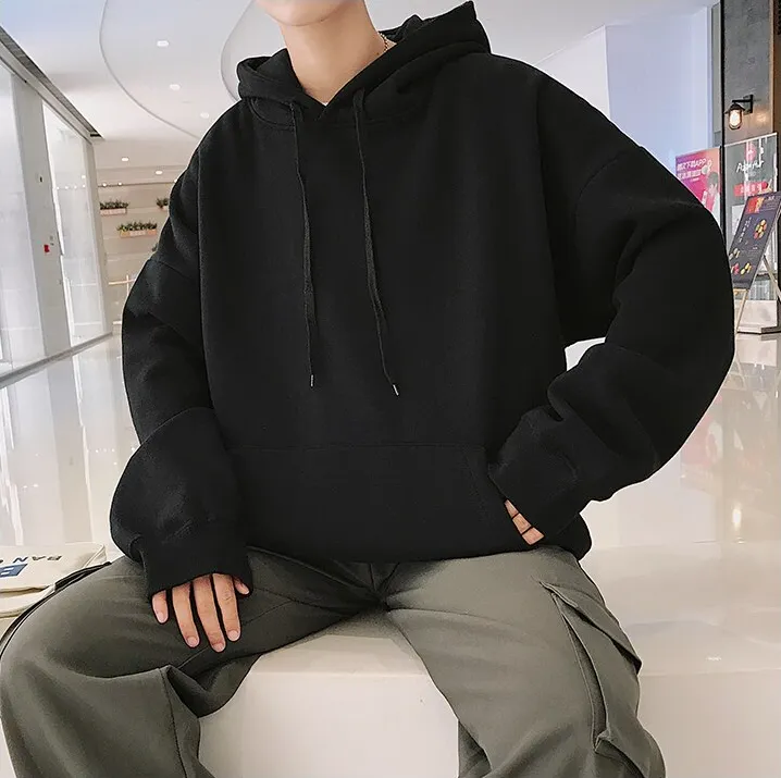 "ESSENTIAL" Sweatshirt Noir Hoodie à Capuche - URB1™
