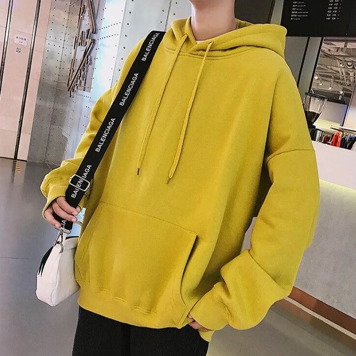 "ESSENTIAL" Sweatshirt Noir Hoodie à Capuche - URB1™
