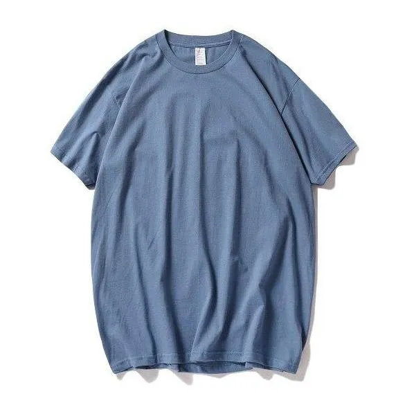 "ESSENTIAL" T-SHIRT BASIQUE UNI BLEU MARINE STREETWEAR - URB1™