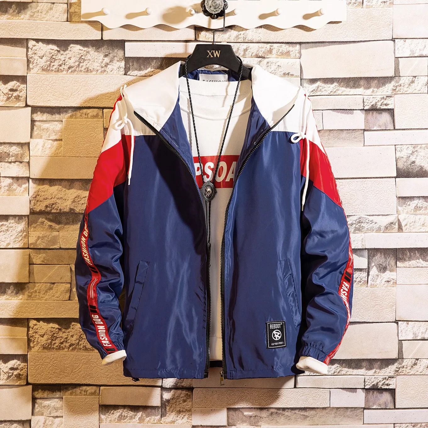 "FASHIOND" Veste Coupe Vent Jaune - URB1™