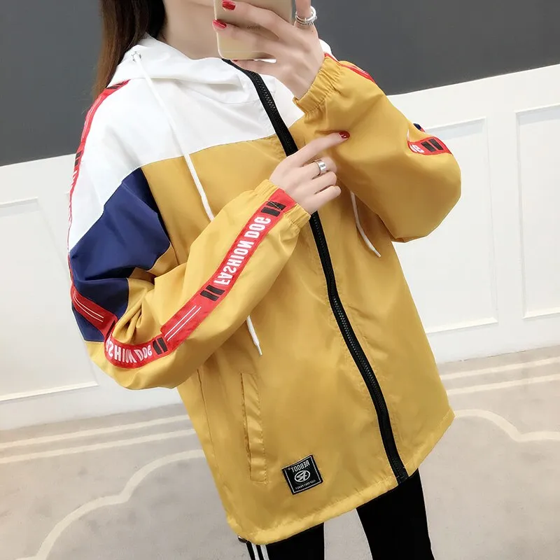 "FASHIOND" Veste Coupe Vent Jaune - URB1™