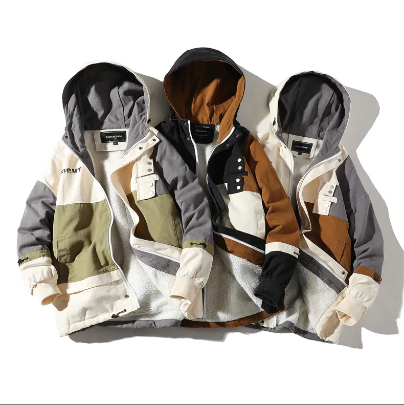 "FIGHT" Veste Mouton Gris à Capuche - URB1™