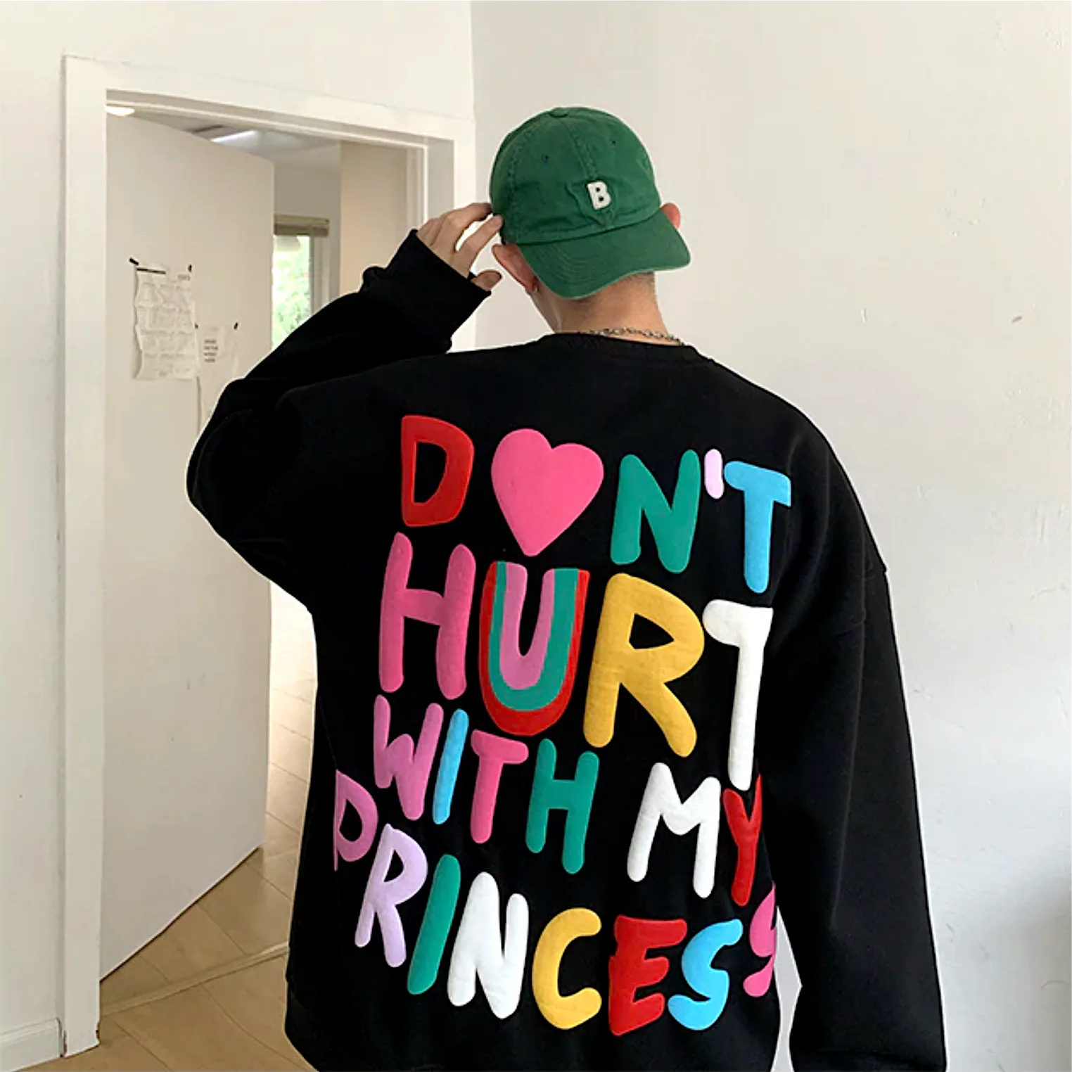 "HDRD" Sweat-shirt Hoodie imprimé coloré Blanc - URB1™