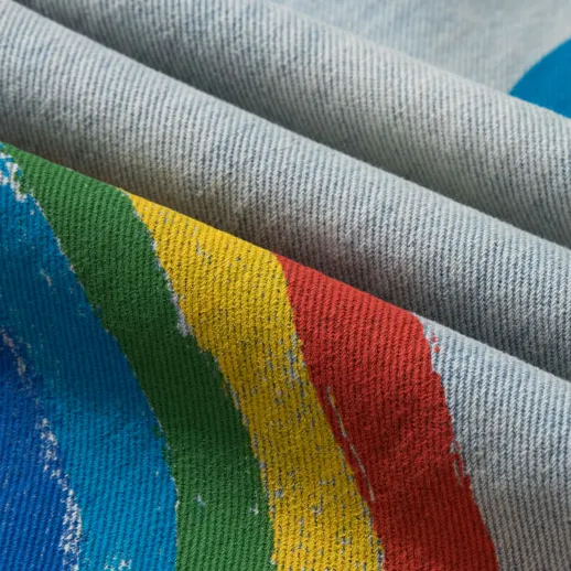"LEGEND" Jean Denim Large Coupe droite à Imprimés - URB1™