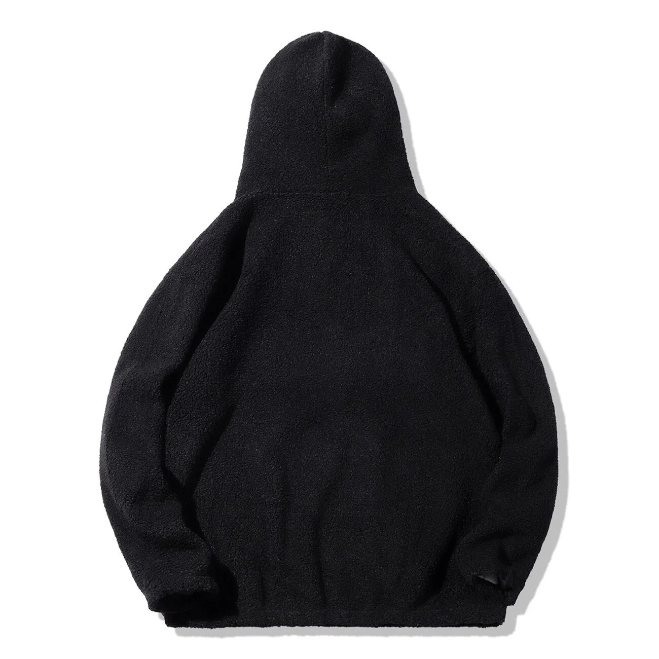"LOBU" Sweat-shirt Hoodie à capuche Fourrure Noir - URB1™