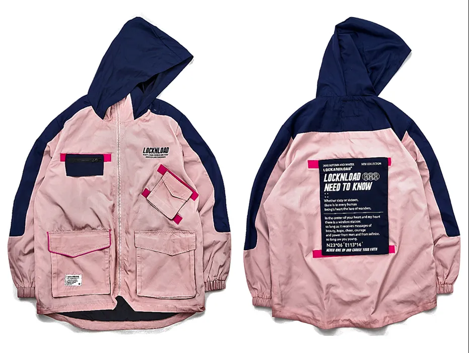 "LOCKNLOAD" Veste Coupe Vent Rose - URB1™