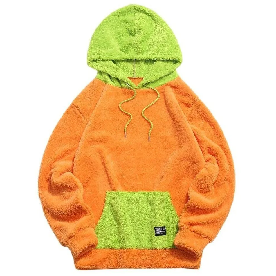 "NOWHERE" Hoodie à capuche Molletonné Orange Vert - URB1™