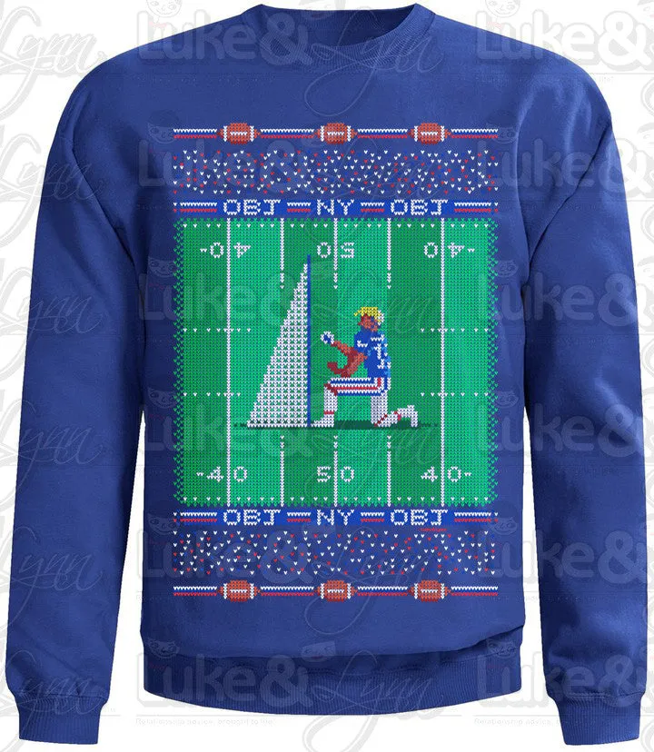 "Odell Proposes to Kicking Net Ugly Sweater" Unisex (Men/Women) Sweatshirt
