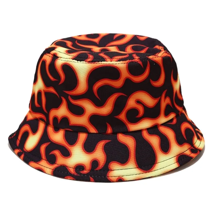 "PAPILLON" Chapeau Bob Bleu et Rose Imprimé - URB1™