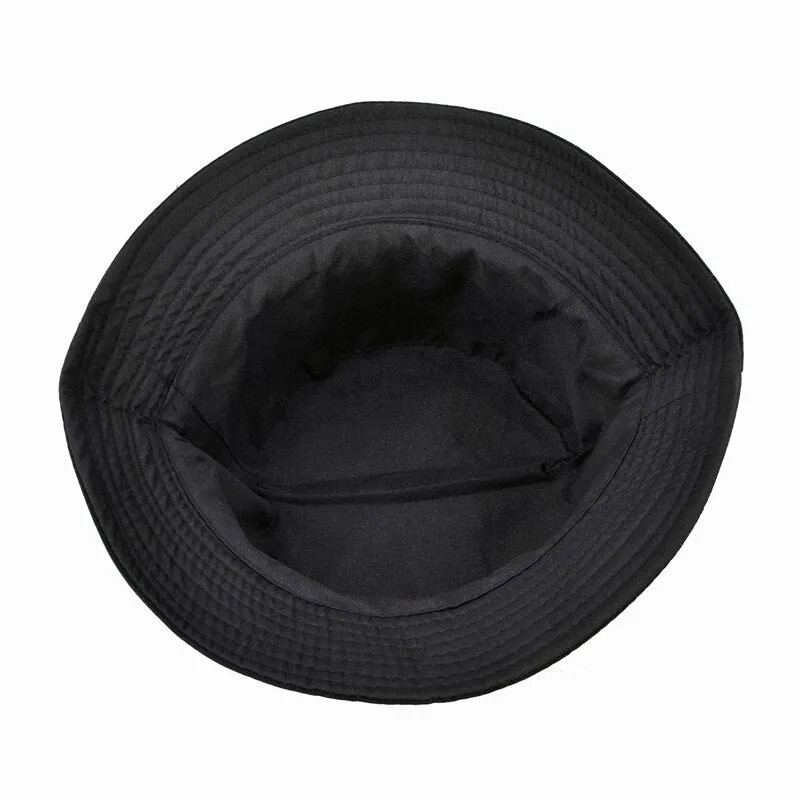 "PROBLEM SOLVED" Chapeau Bob Noir Imprimé - URB1™