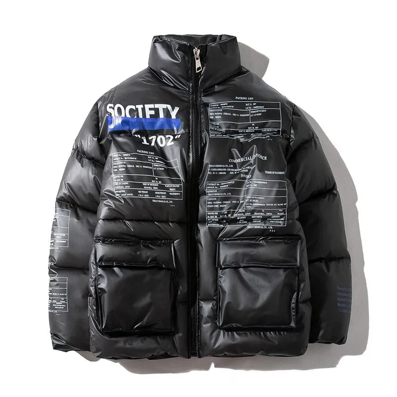"SOCIETY" Doudoune Veste Matelassée Noir - URB1™