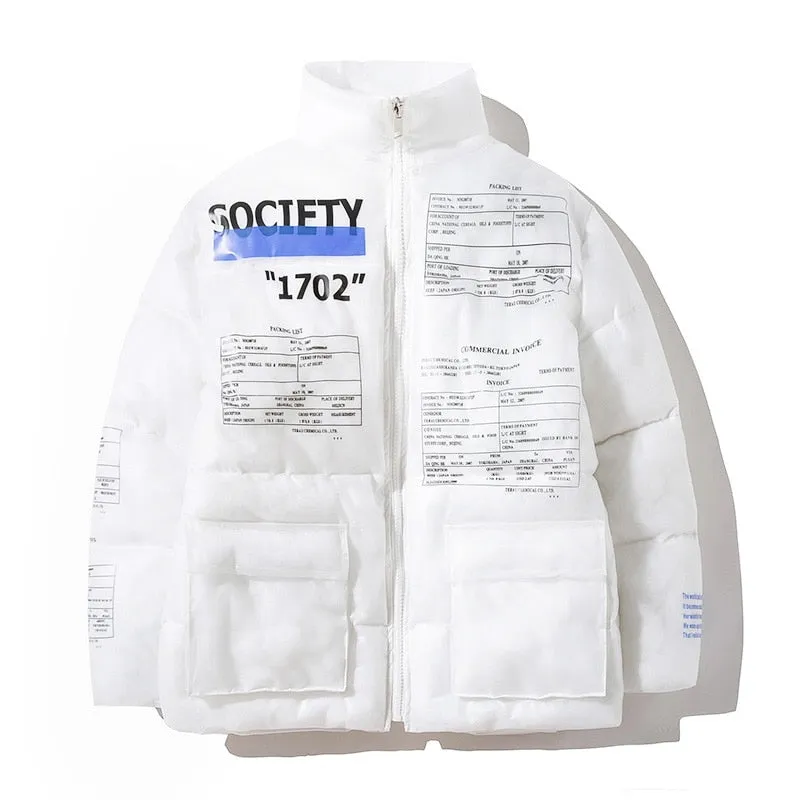 "SOCIETY" Doudoune Veste Matelassée Noir - URB1™
