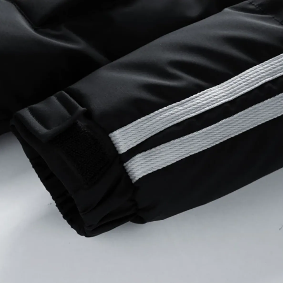 "STRP" Parka Doudoune Matelassée Marron à Bandes - URB1™