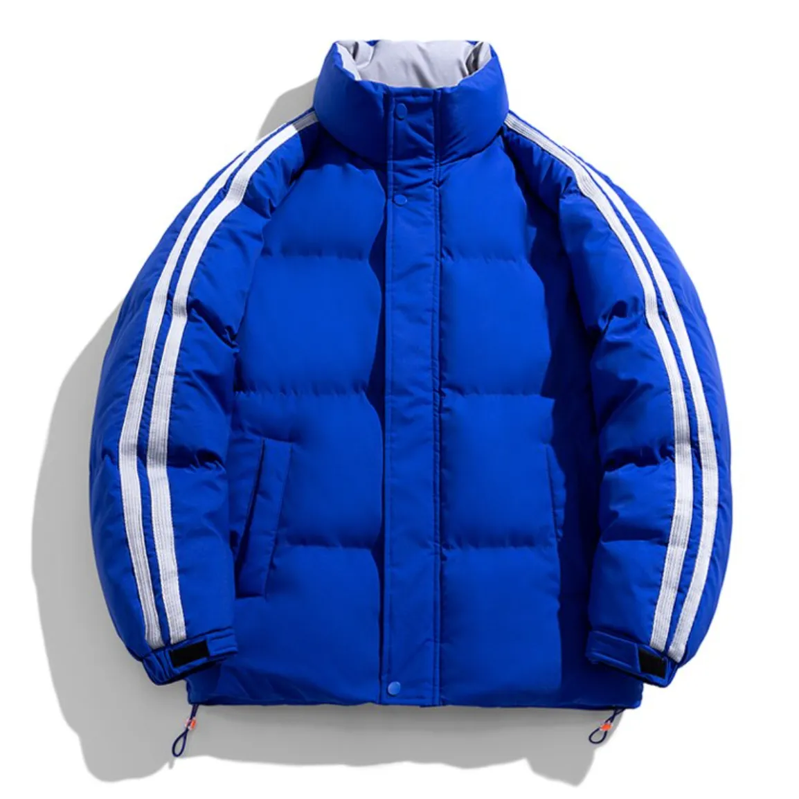 "STRP" Parka Doudoune Matelassée Marron à Bandes - URB1™