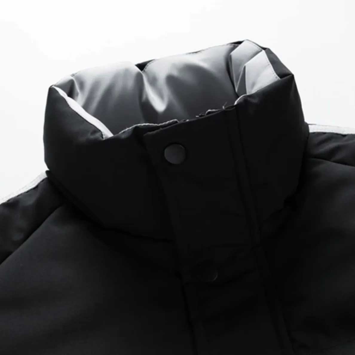"STRP" Parka Doudoune Matelassée Marron à Bandes - URB1™