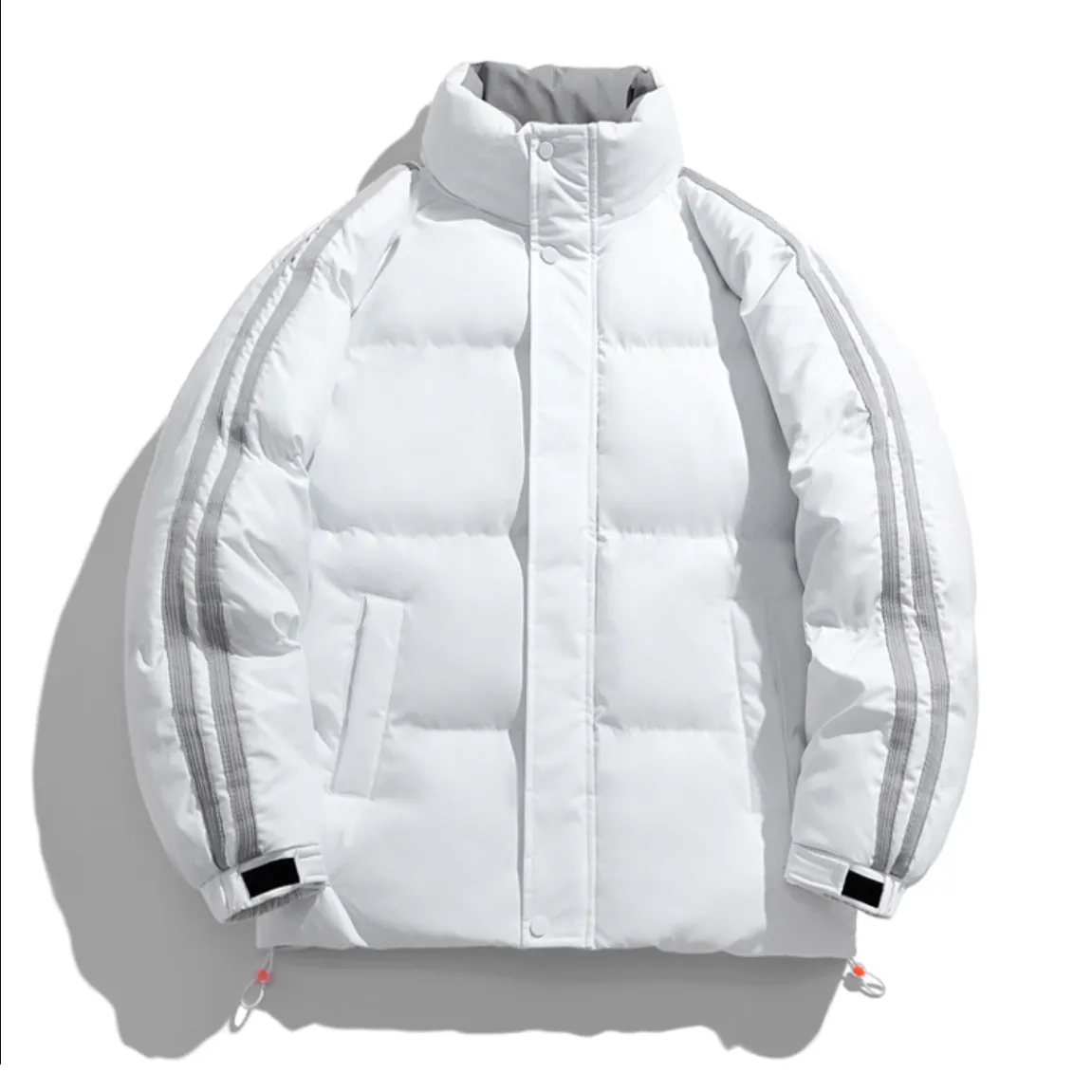 "STRP" Parka Doudoune Matelassée Marron à Bandes - URB1™