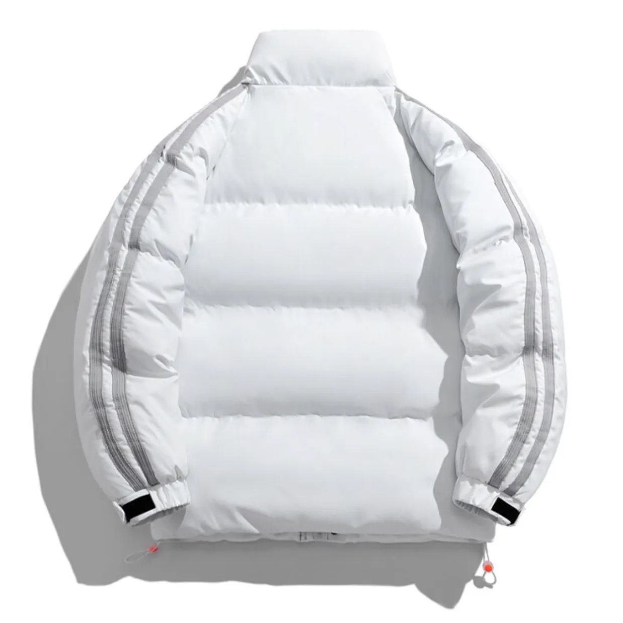 "STRP" Parka Doudoune Matelassée Marron à Bandes - URB1™