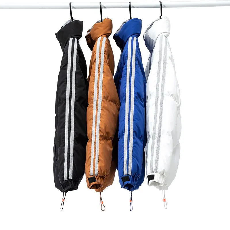 "STRP" Parka Doudoune Matelassée Marron à Bandes - URB1™