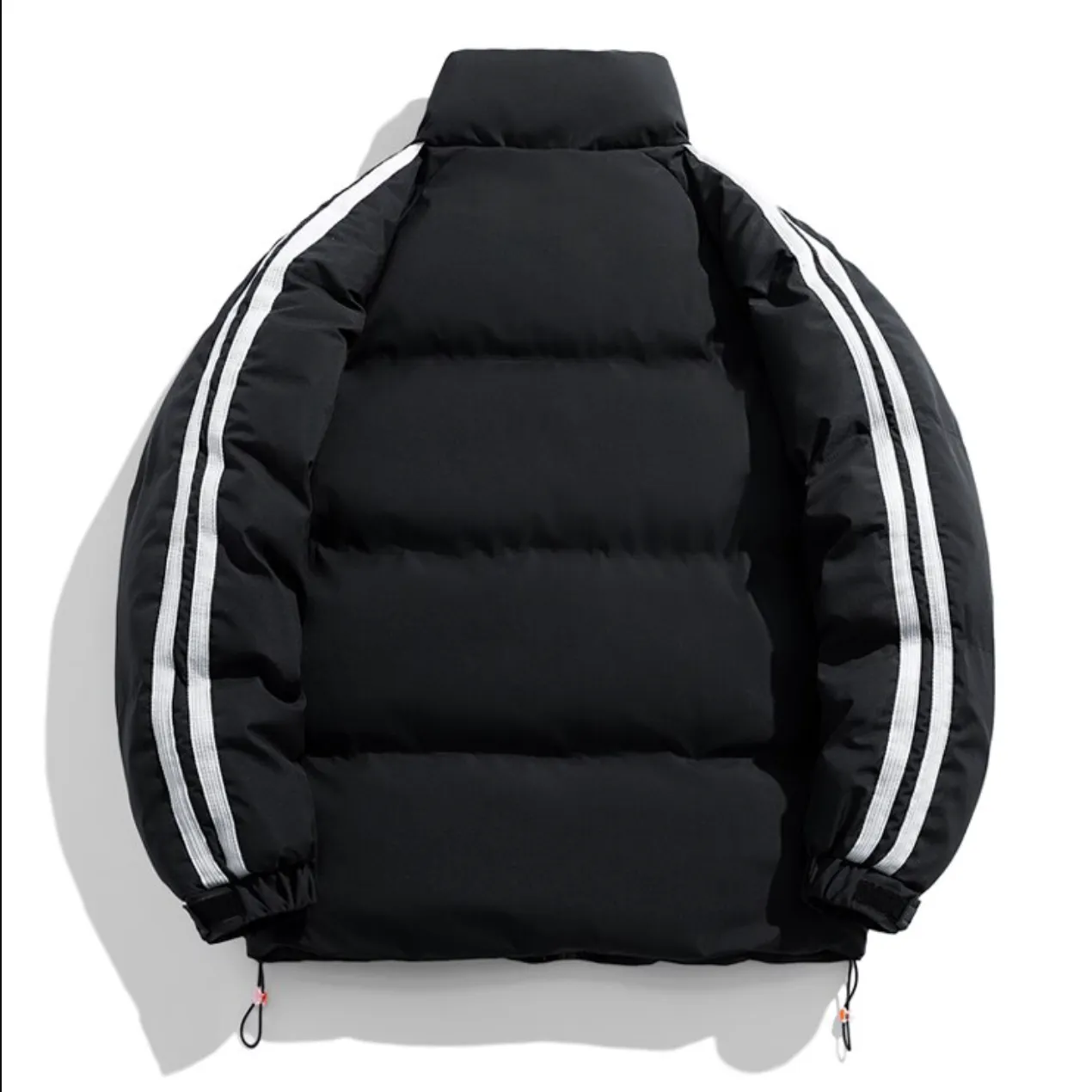 "STRP" Parka Doudoune Matelassée Marron à Bandes - URB1™