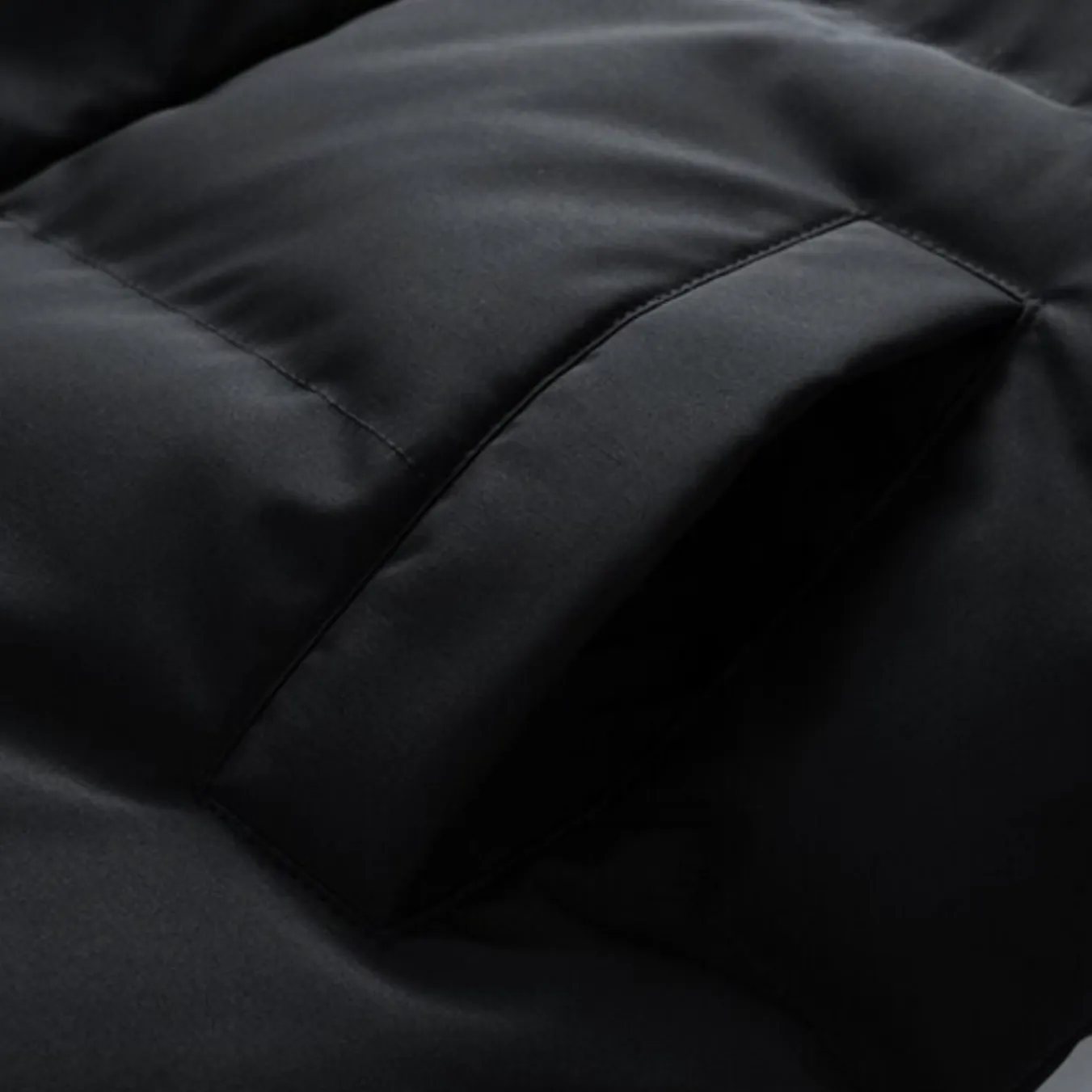 "STRP" Parka Doudoune Matelassée Marron à Bandes - URB1™