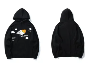 "TAKE OFF" Sweat-shirt Hoodie à capuche Blanc - URB1™