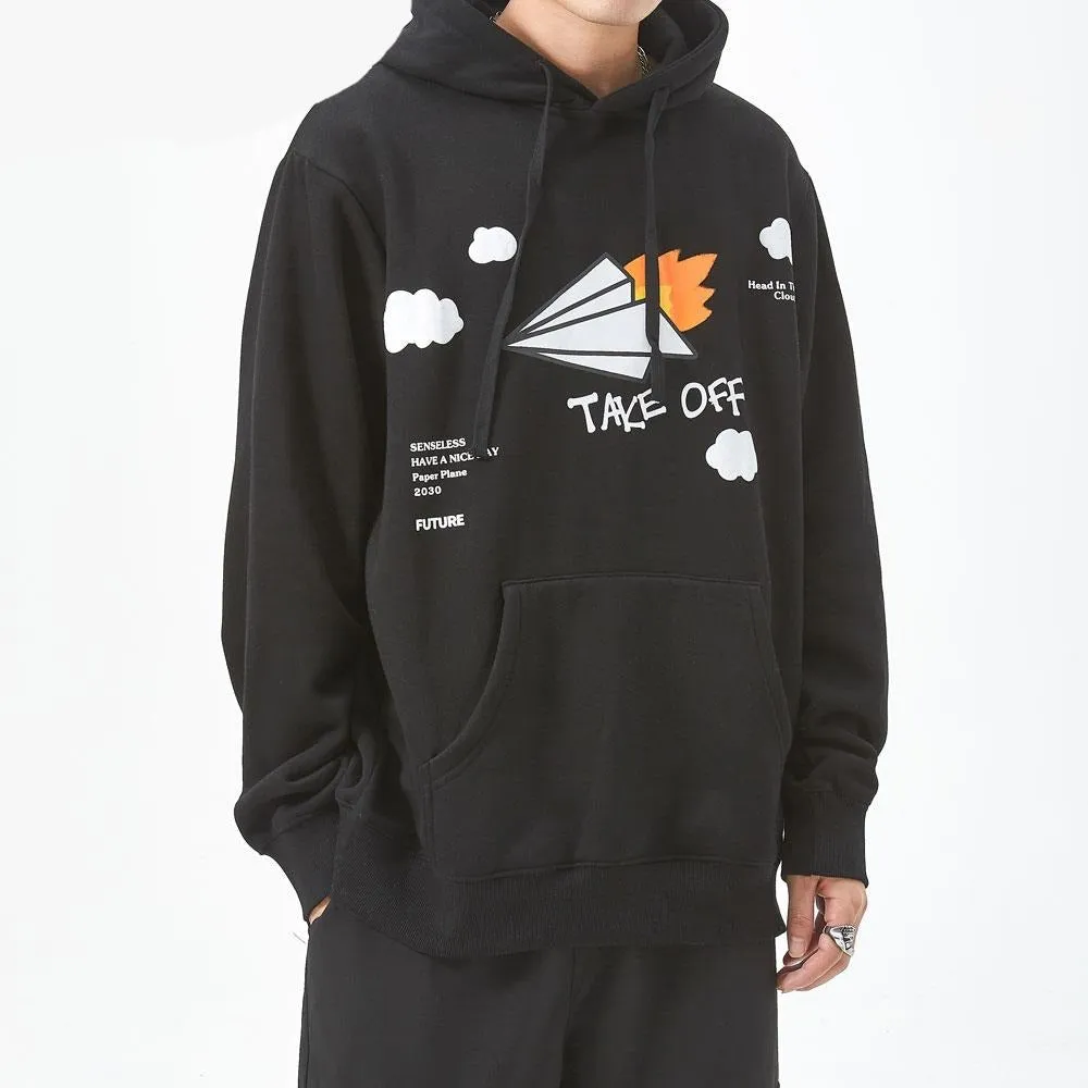 "TAKE OFF" Sweat-shirt Hoodie à capuche Blanc - URB1™
