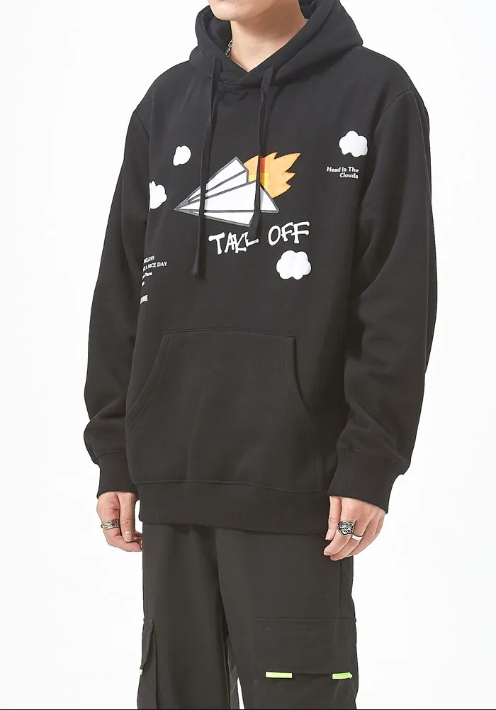"TAKE OFF" Sweat-shirt Hoodie à capuche Blanc - URB1™