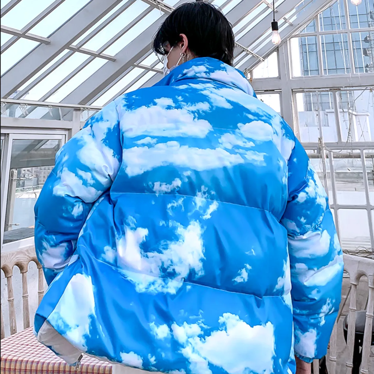"THE" Doudoune matelassée Bleu Blanc - URB1™