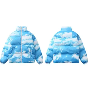 "THE" Doudoune matelassée Bleu Blanc - URB1™