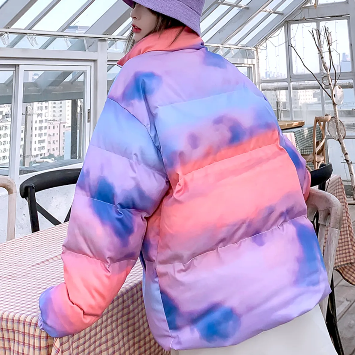 "THE" Doudoune matelassée Bleu Blanc - URB1™