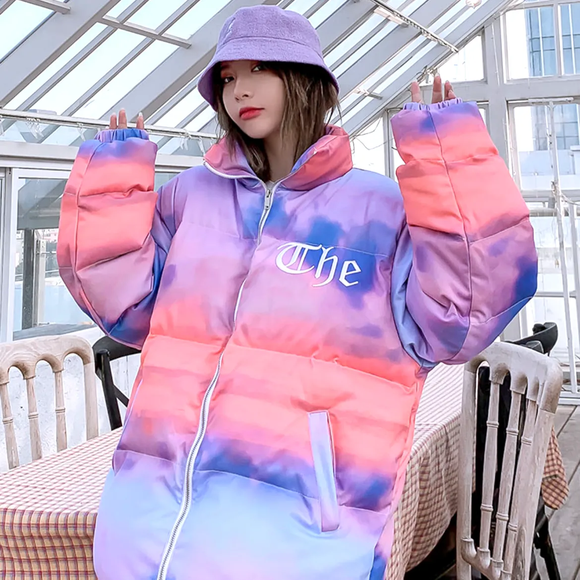 "THE" Doudoune matelassée Bleu Blanc - URB1™