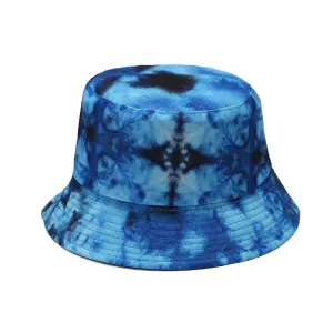 "TIE AND DYE" Chapeau Bob Imprimé Bleu - URB1™