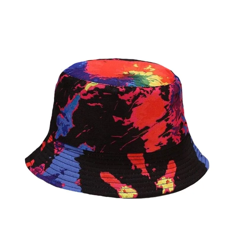 "TIE AND DYE" Chapeau Bob Imprimé Violet - URB1™