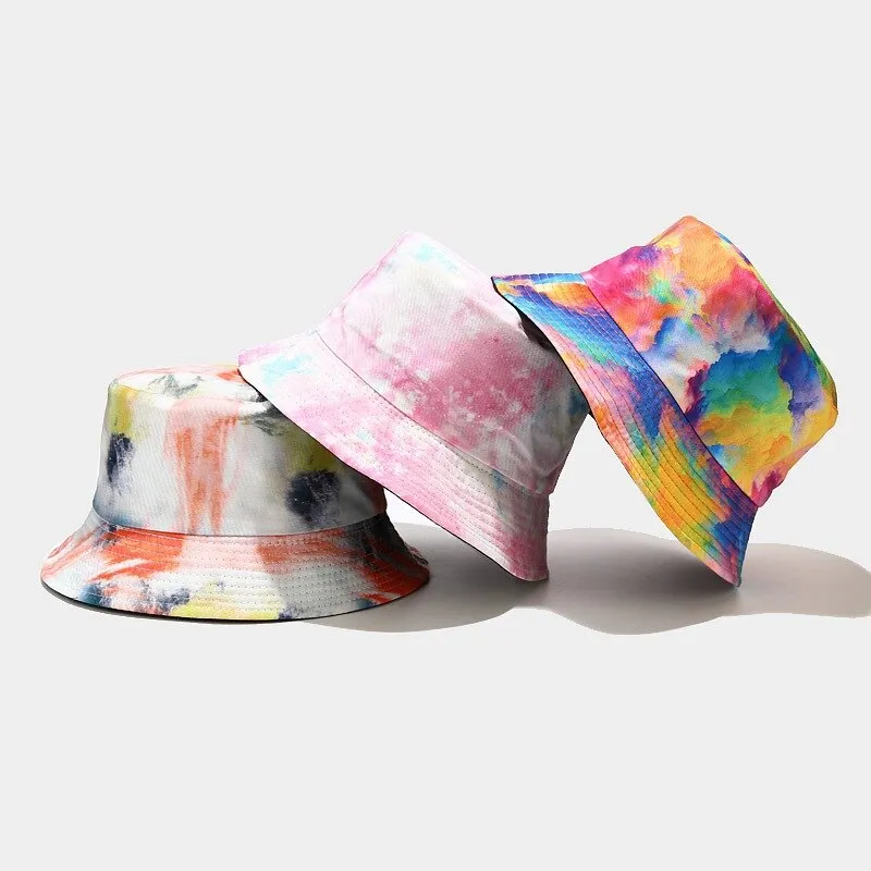 "TIE AND DYE" Chapeau Bob Imprimé Violet - URB1™