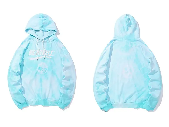 "TIE AND DYE" Sweat-shirt Hoodie à capuche Noir - URB1™
